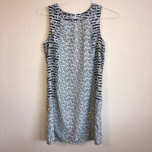 Skies Are Blue Dress Geometric Print Sleeveless